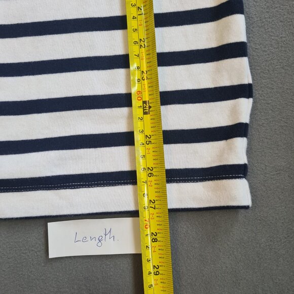 Gap Women Modern Stripe Long Sleeve Boatneck T-shirt Size L - Picture 7 of 8